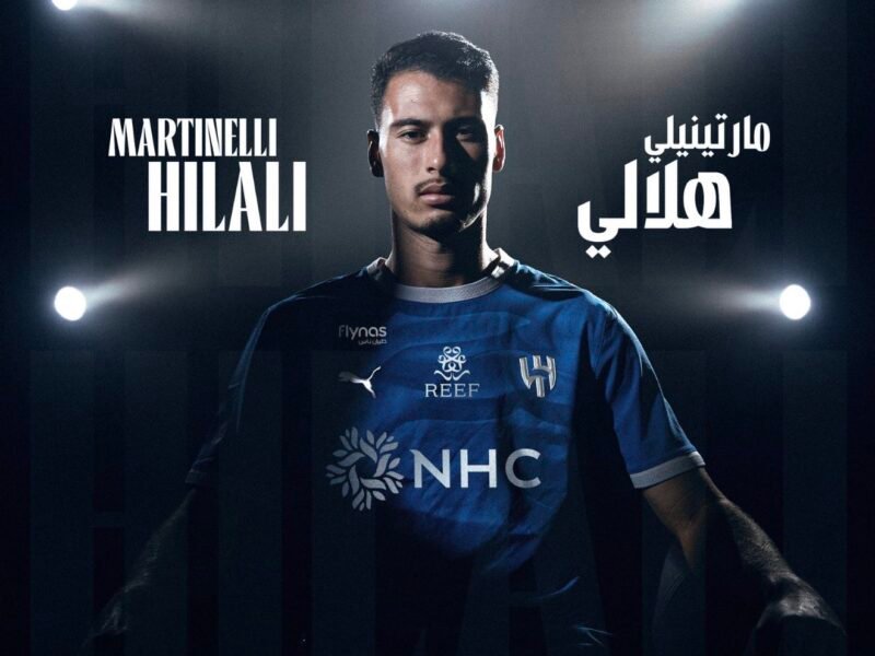 Gabriel Martinelli Completes Al Hilal Transfer in Arsenal Document Sale