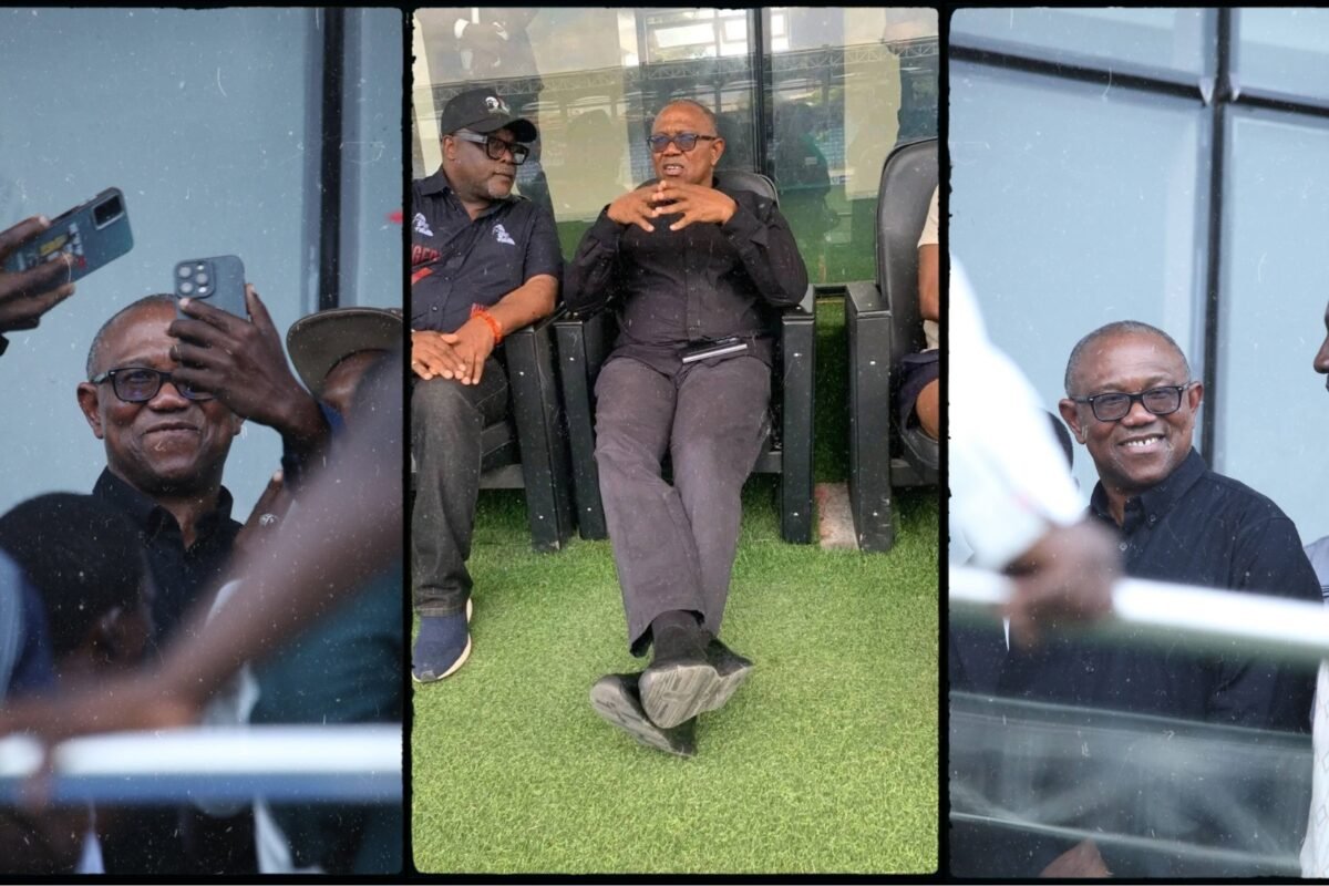 Peter Obi Attends Ikorodu Metropolis’s 2–0 Victory Over Rangers
