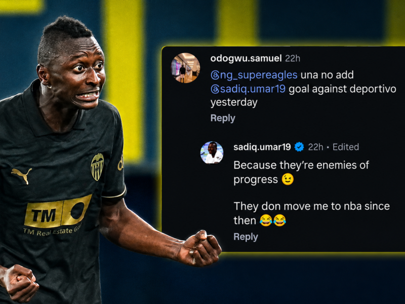 Sadiq Umar Calls Out Tremendous Eagles Instagram Web page After Weekend Assessment Omission