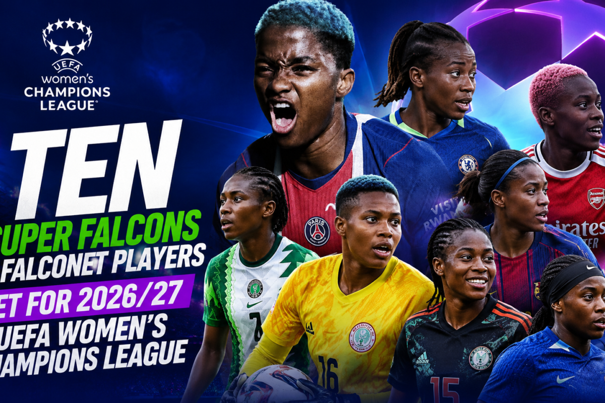 Ten Tremendous Falcons & Falconet Gamers Set for 2026/27 UEFA Girls’s Champions League