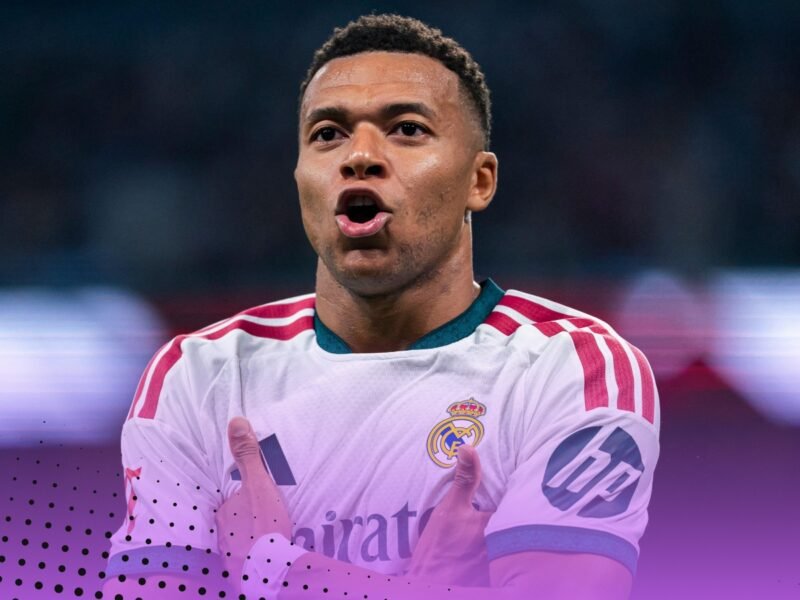 Kylian Mbappe scores two as Golden Boot race with Raphinha continues