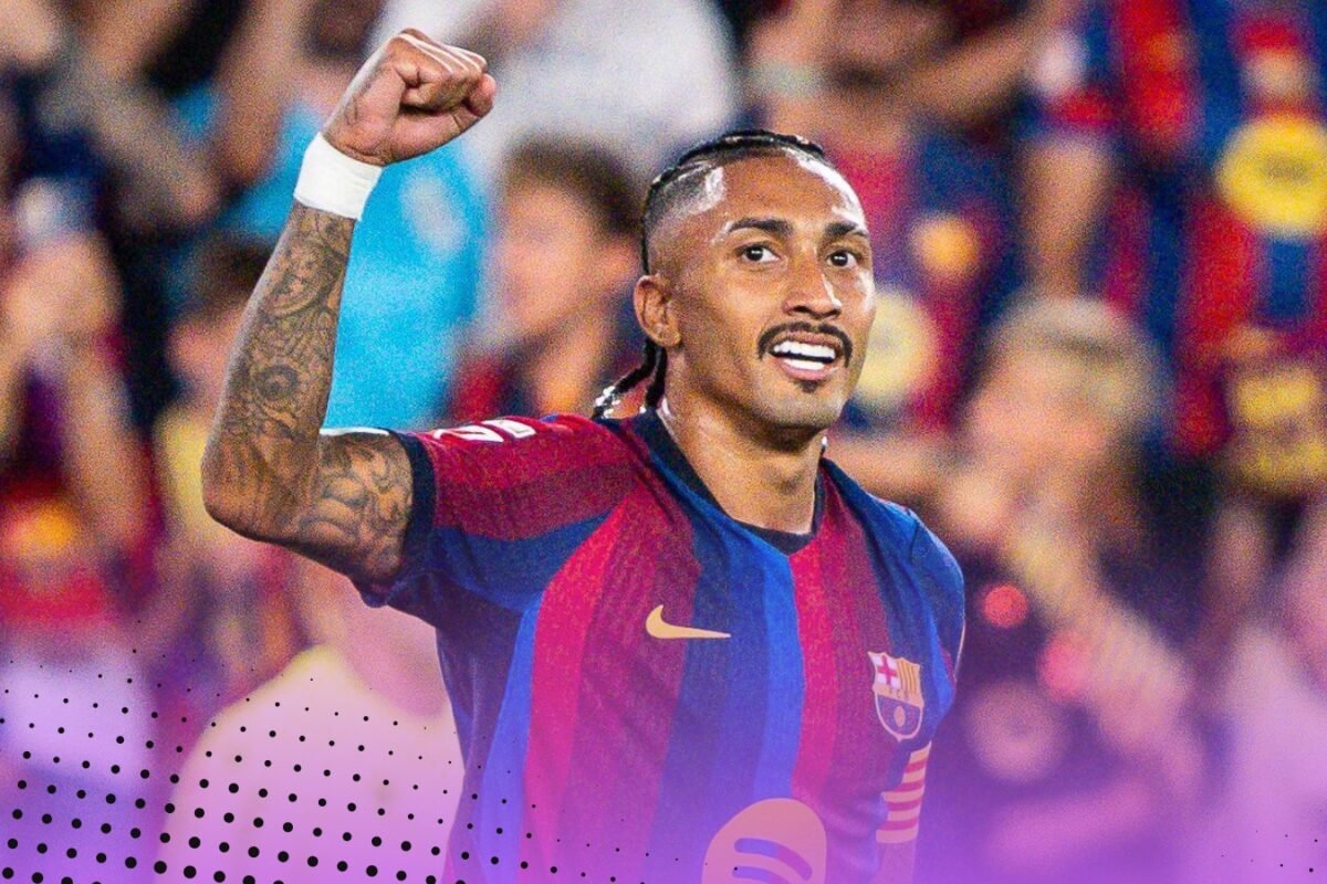 Raphinha equals unbelievable Messi goalscoring document for Barcelona