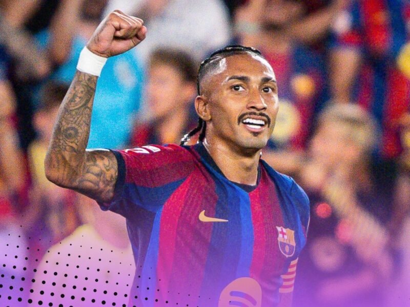 Raphinha equals unbelievable Messi goalscoring document for Barcelona