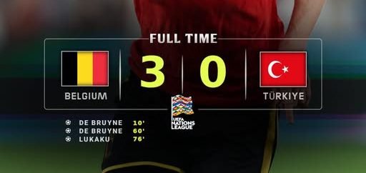 Belgium Beat Türkiye 3-0 as De Bruyne Scores Twice