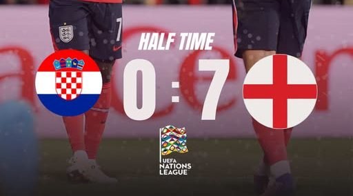 England Destroy Croatia 7-0 in Gorgeous Nations League Show