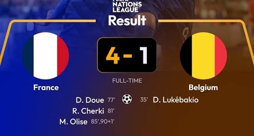 France Combat Again to Beat Belgium 4-1 as Michael Olise Steals the Present