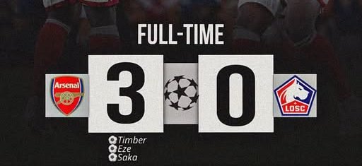Arsenal Beat Lille 3-0 as Jurrien Timber Shines in Dominant Efficiency
