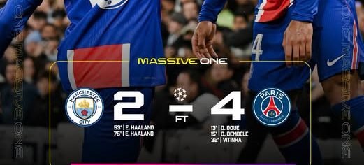 Manchester Metropolis Fall to PSG Regardless of Haaland’s Second Half Brace