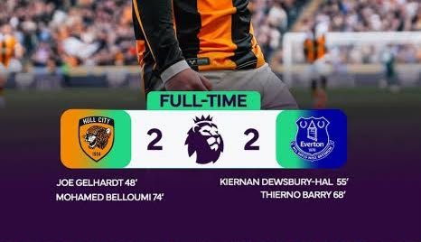 Hull Metropolis and Everton Share 4 Targets in Thrilling 2-2 Premier League Draw